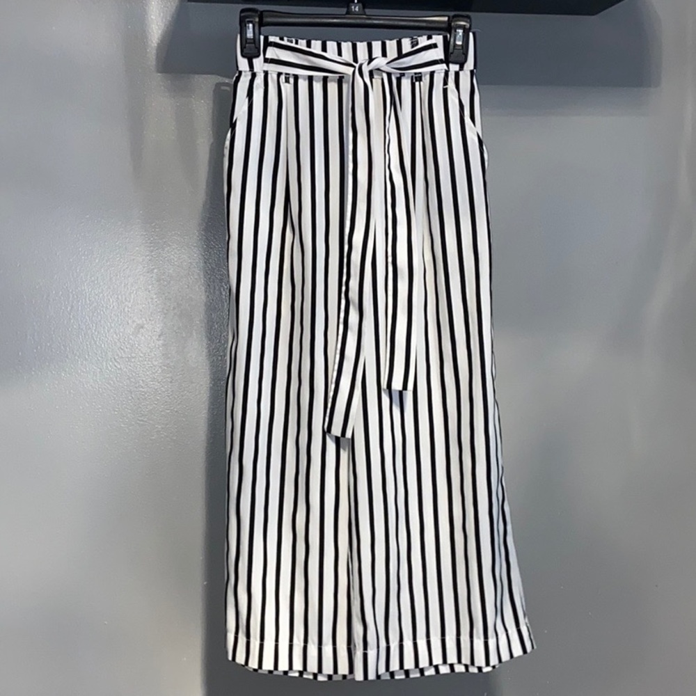 Zara Trafaluc Collection Striped Culottes